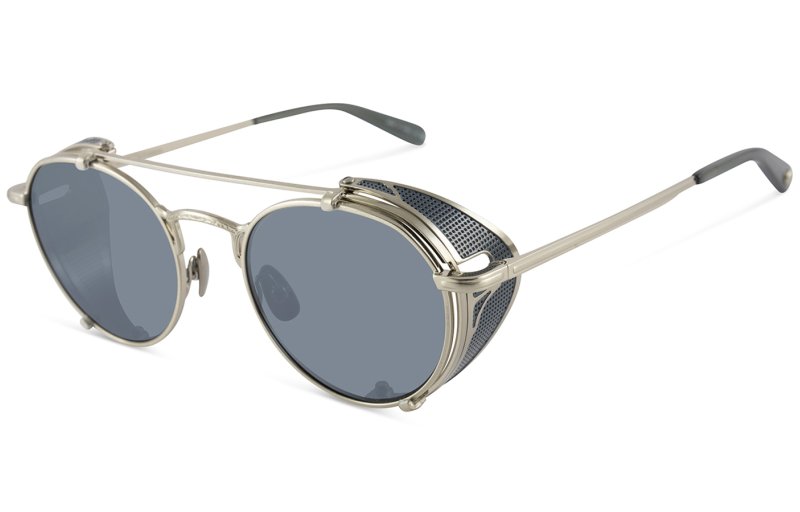 Garrett Leight - Ocampos - Brushed silver / Sea grey 