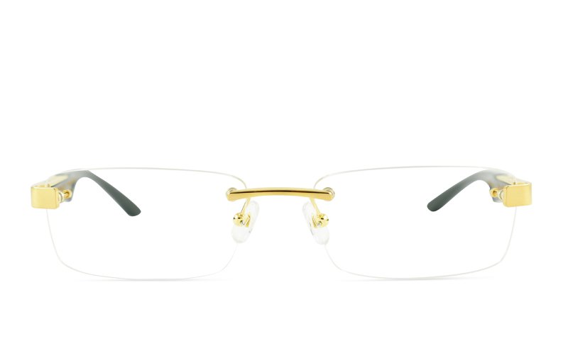 Maybach eyewear - The Artist III - Gold / White marbled / Black