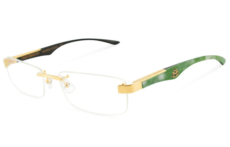 Maybach eyewear - The Artist III - Gold / Uncut Emerald