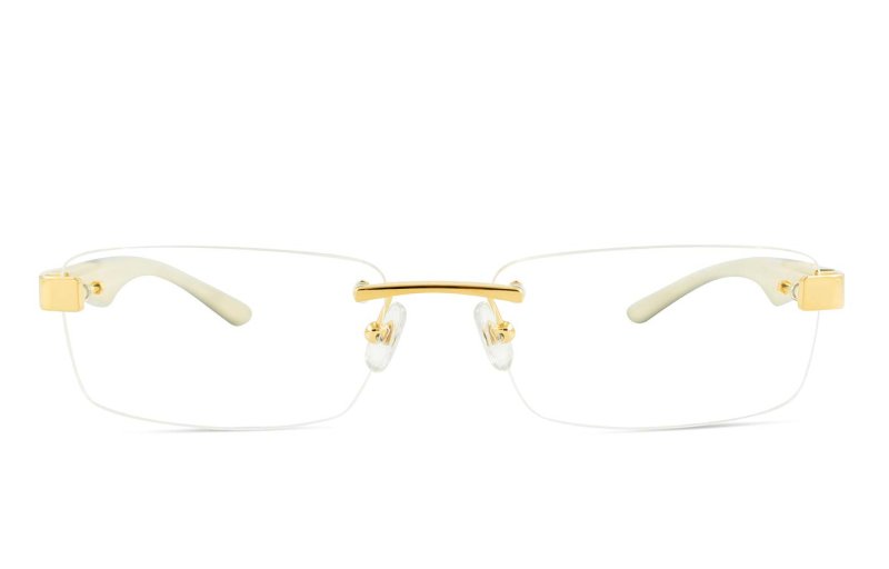 Maybach eyewear - The Artist III - Gold / Champor Burr / Mother-of-Pearl / Ebony / White Burr