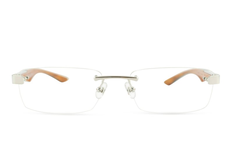 Maybach eyewear - The Artist III - Platinum / Deepsea Blue Walnut Burr / Ebony / Karelian Birch Burr