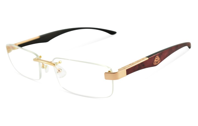 Maybach eyewear - The Artist III - Rose Gold / Burgundy Red BEM / Ebony