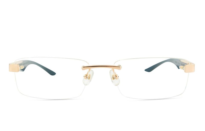 Maybach eyewear - The Artist III - Rose Gold / White Burr / Ebony / Deepsea Blue Walnut Burr