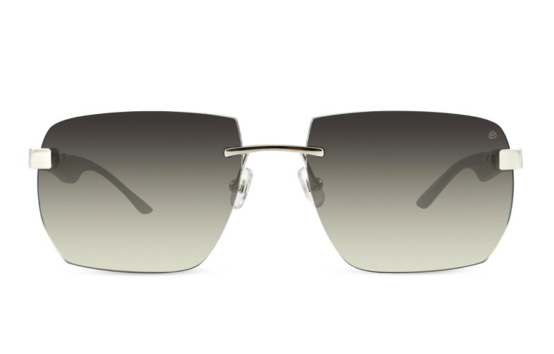 Maybach eyewear - The Artist sun - Platinum / Black white marbled