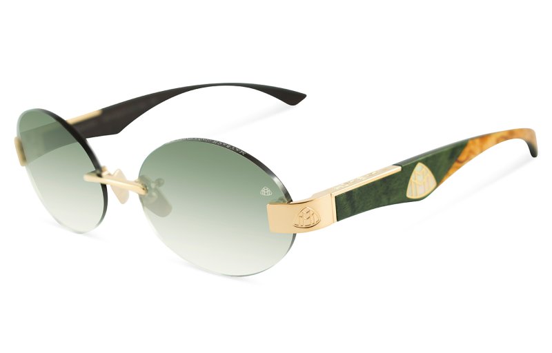 Maybach eyewear - The Magic II - Gold / Forrest Green BEM / Ebony