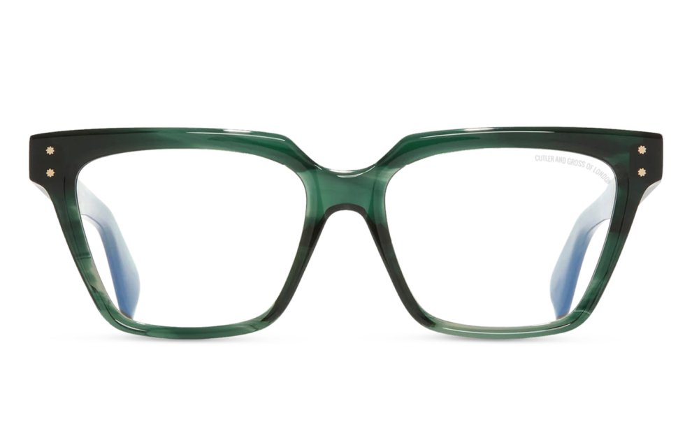 Cutler and Gross - 9346 Striped Dark Green Cutler and Gross - 9346 Striped Dark Green