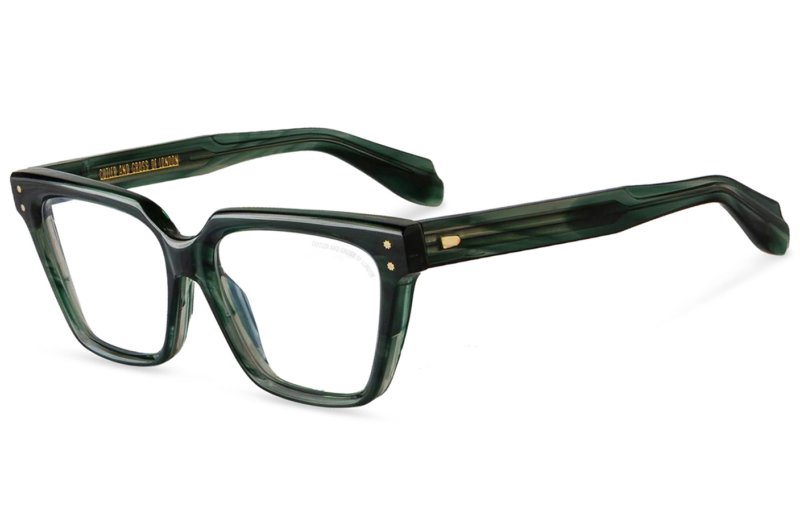 Cutler and Gross - 9346 Striped Dark Green  