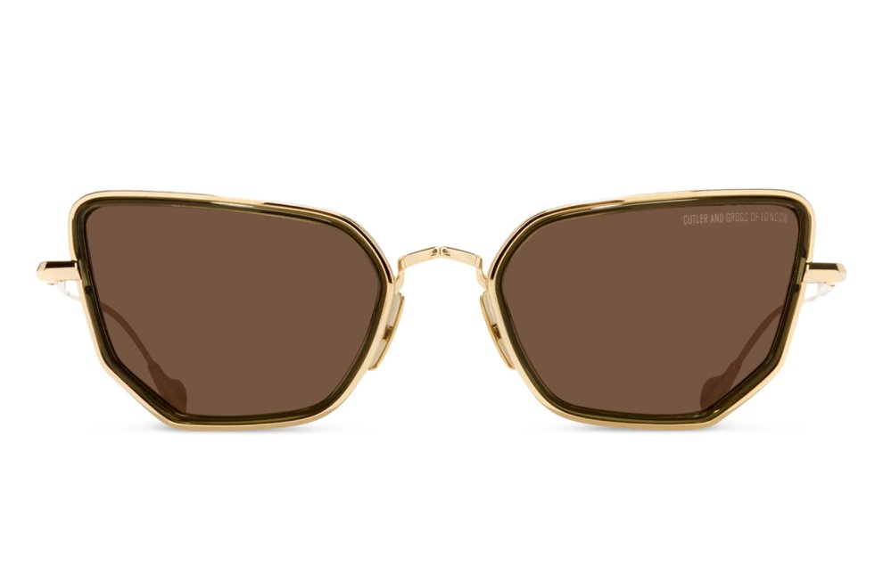 Cutler and Gross x The Great Frog - Paisley Cat eye Gold / Olive Cutler and Gross x The Great Frog - Paisley Cat eye Gold / Olive