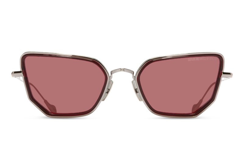 Cutler and Gross x The Great Frog - Paisley Cat eye Gun metal / Bordeaux