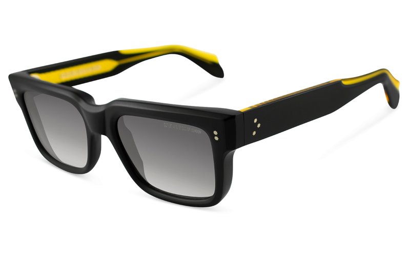 Cutler and Gross - 1403 - Black Matte on Shiny Yellow