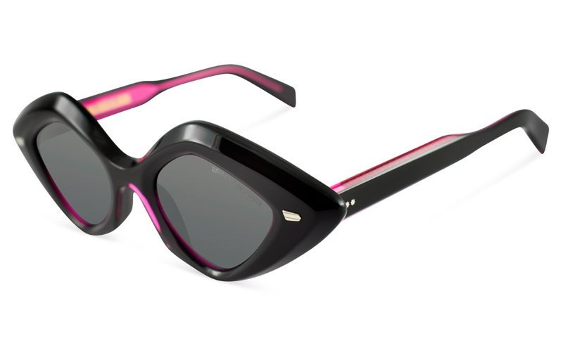 Cutler and Gross - 9126 - Black on pink