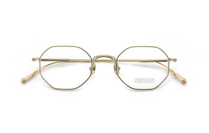 Matsuda - M3086 - antique gold + clip-on bg