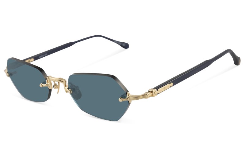 Matsuda - M5011 Brushed gold / Navy blue grey
