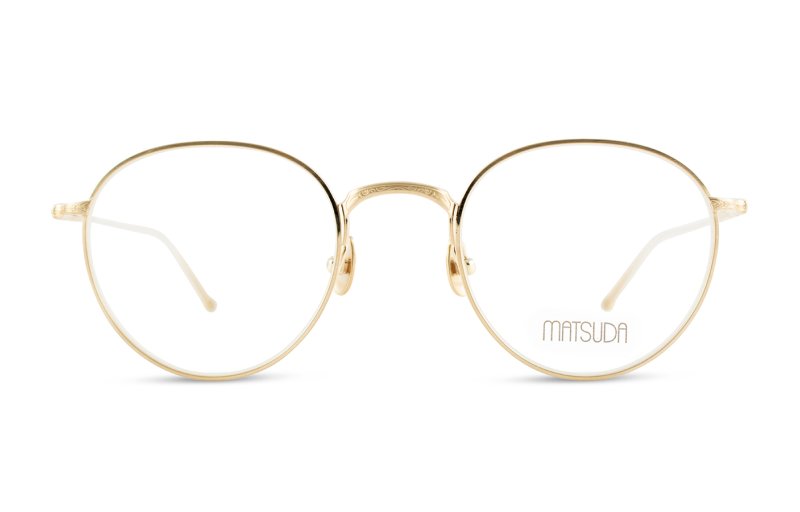 Matsuda - M3085 - brushed gold + clip-on 