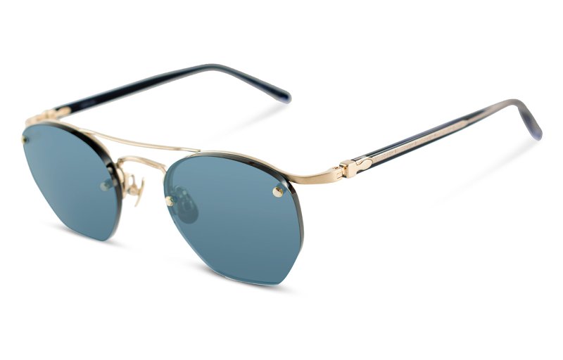 Matsuda - M3117 - Brushed gold / blue grey