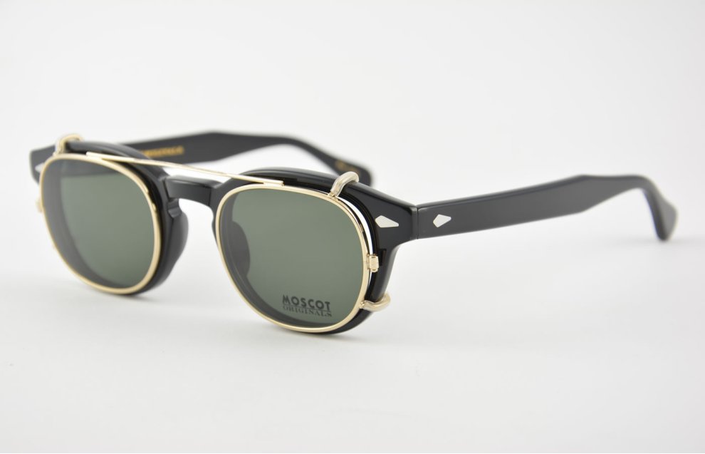 Moscot - Lemtosh - Black + Cliptosh - Gold G-15