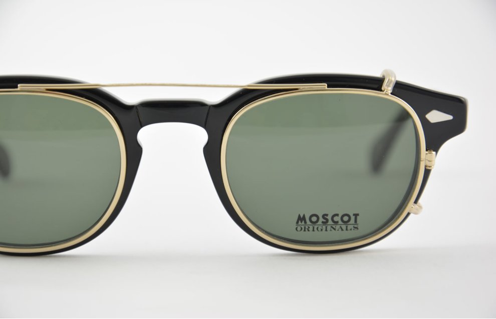 Moscot - Lemtosh - Black + Cliptosh - Gold G-15