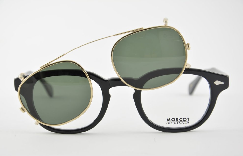 Moscot - Lemtosh - Black + Cliptosh - Gold G-15