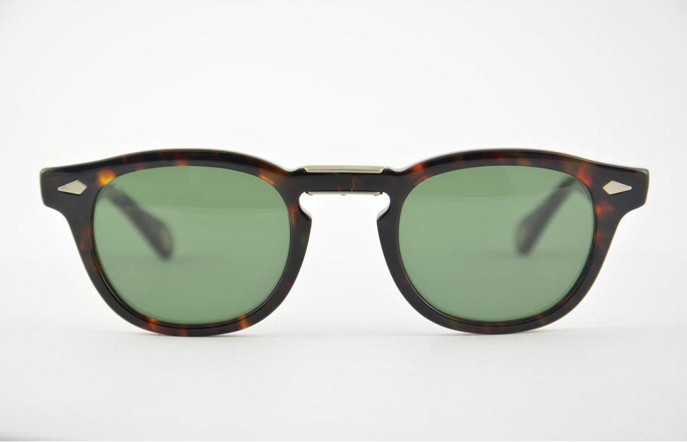 Moscot - Lemtosh Fold - Silver Tortoise Con Lenti Calibar Green