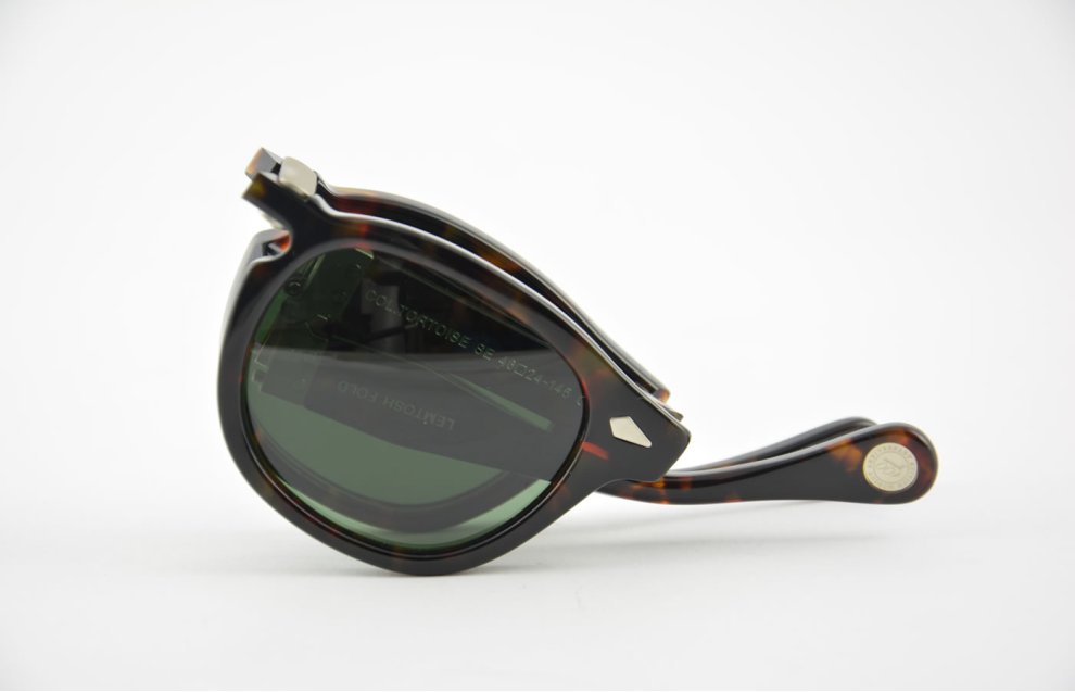 Moscot - Lemtosh Fold - Silver Tortoise Con Lenti Calibar Green
