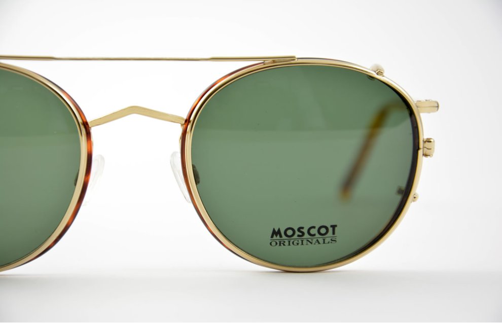 Moscot - Zev - Blonde/Gold + Clipzev - Gold G-15