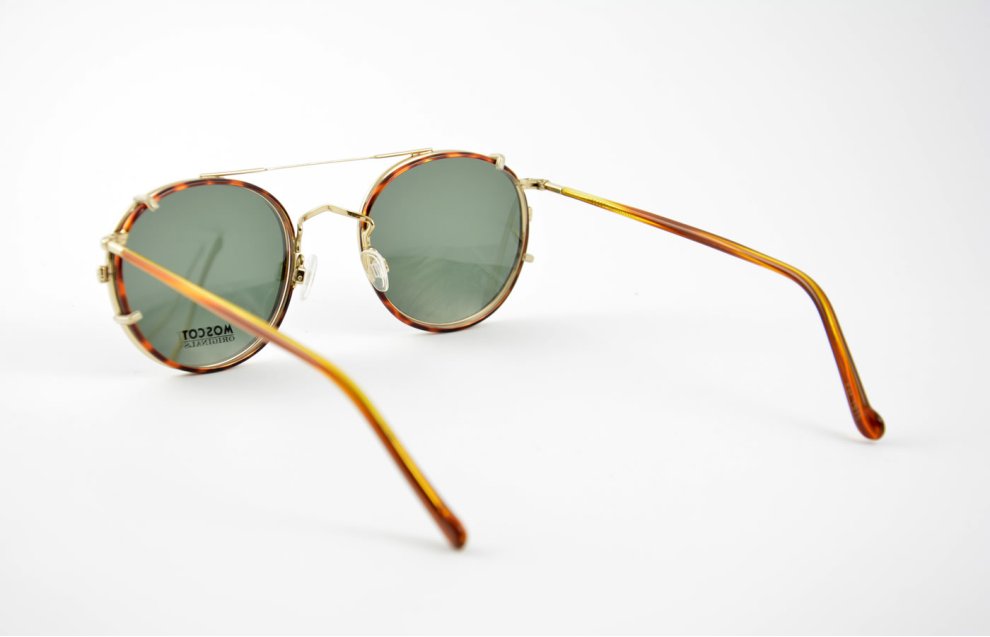 Moscot - Zev - Blonde/Gold + Clipzev - Gold G-15