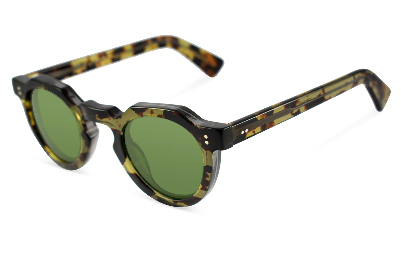 Lesca Upcycling acetate CROWN PANTO 8mm黒 Lesca Lunetier - eShop 
